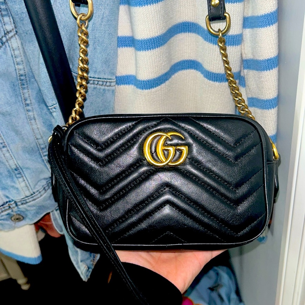 GUCCI Crossbody Bag with gold hardware